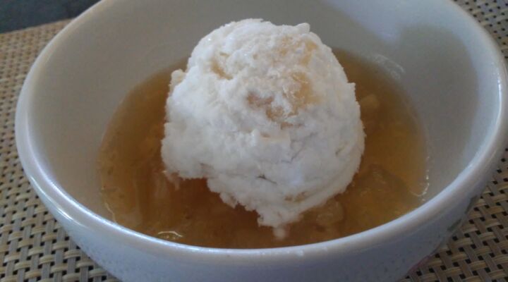 Receita de Sorvete de Coco com Abacaxi sem Lactose Sorvete de Coco com Abacaxi sem Lactose