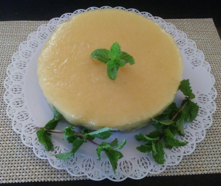Torta de Abacaxi com Hortelã sem Lactose