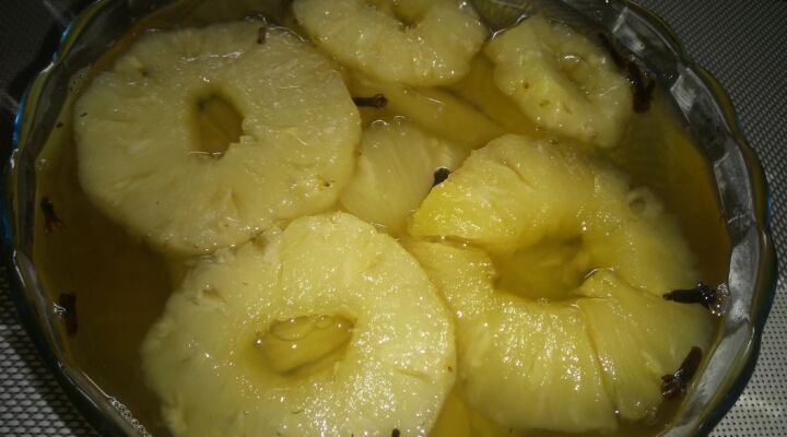 Receita de Abacaxi em Calda Abacaxi em calda