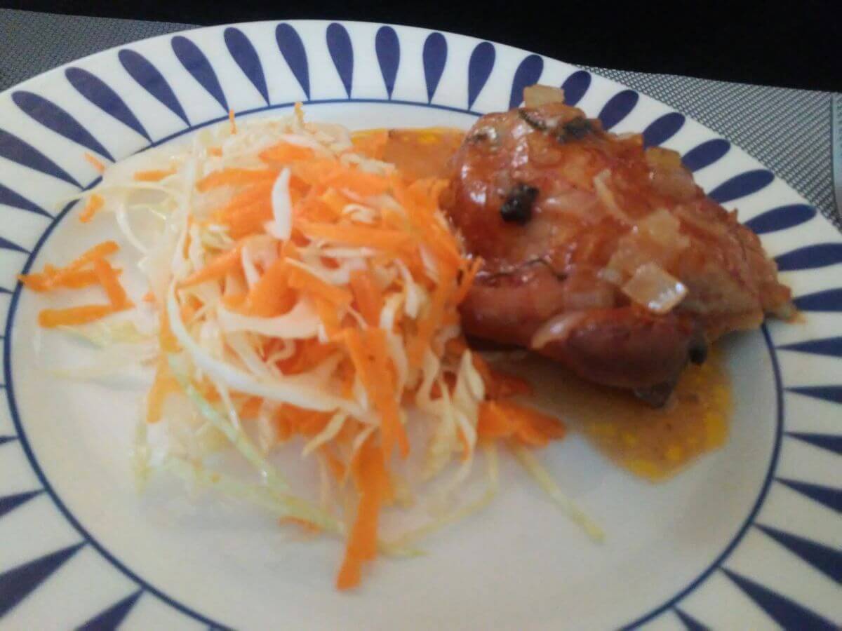 Frango Assado ao Molho de Ketchup sem Lactose