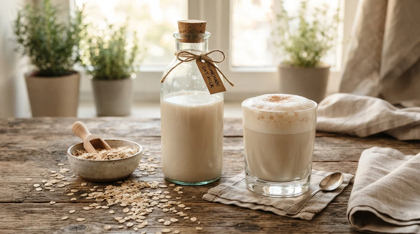 Leite de Aveia Caseiro Econômico e Fácil de Fazer, Sem Lactose